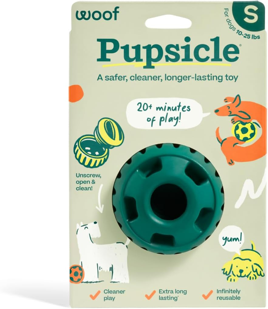 Pupsicle - Long-Lasting Interactive Dog Toy to Keep Your Pup Busy and Distracted - Safe for Dogs - Low-Mess Design - Dog Toys for Small Dogs 10-25 Lbs